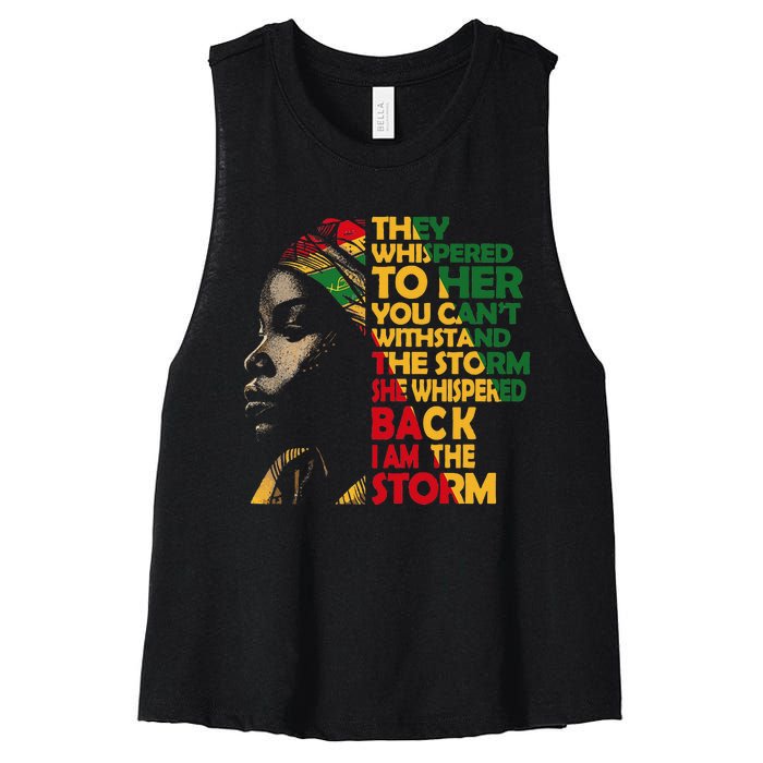 Juneteenth 2024 Women Celebrate Black Freedom Women's Racerback Cropped Tank