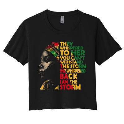 Juneteenth 2024 Women Celebrate Black Freedom Women's Crop Top Tee