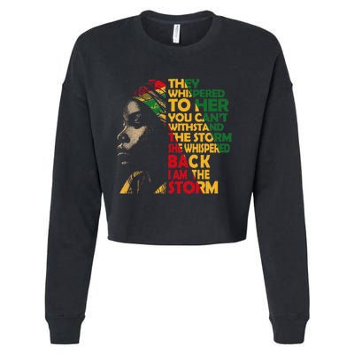 Juneteenth 2024 Women Celebrate Black Freedom Cropped Pullover Crew