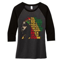 Juneteenth 2024 Women Celebrate Black Freedom Women's Tri-Blend 3/4-Sleeve Raglan Shirt