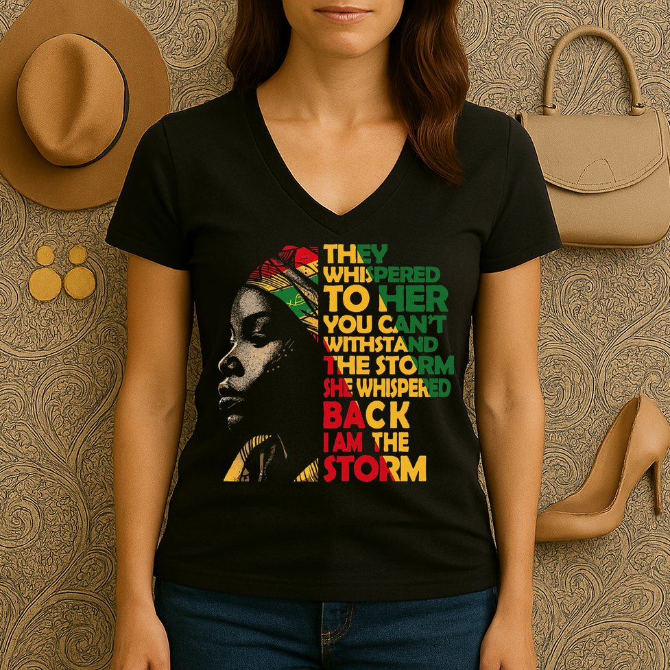 Juneteenth 2024 Women Celebrate Black Freedom Women's V-Neck T-Shirt