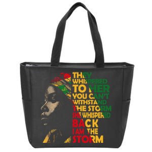 Juneteenth 2024 Women Celebrate Black Freedom Zip Tote Bag