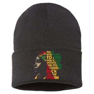 Juneteenth 2024 Women Celebrate Black Freedom Sustainable Knit Beanie