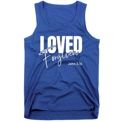 John 3 16 Loved And Forgiven And Gift Tank Top