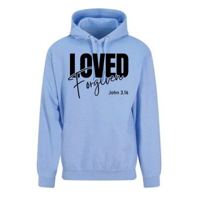 John 3 16 Loved And Forgiven And Gift Unisex Surf Hoodie