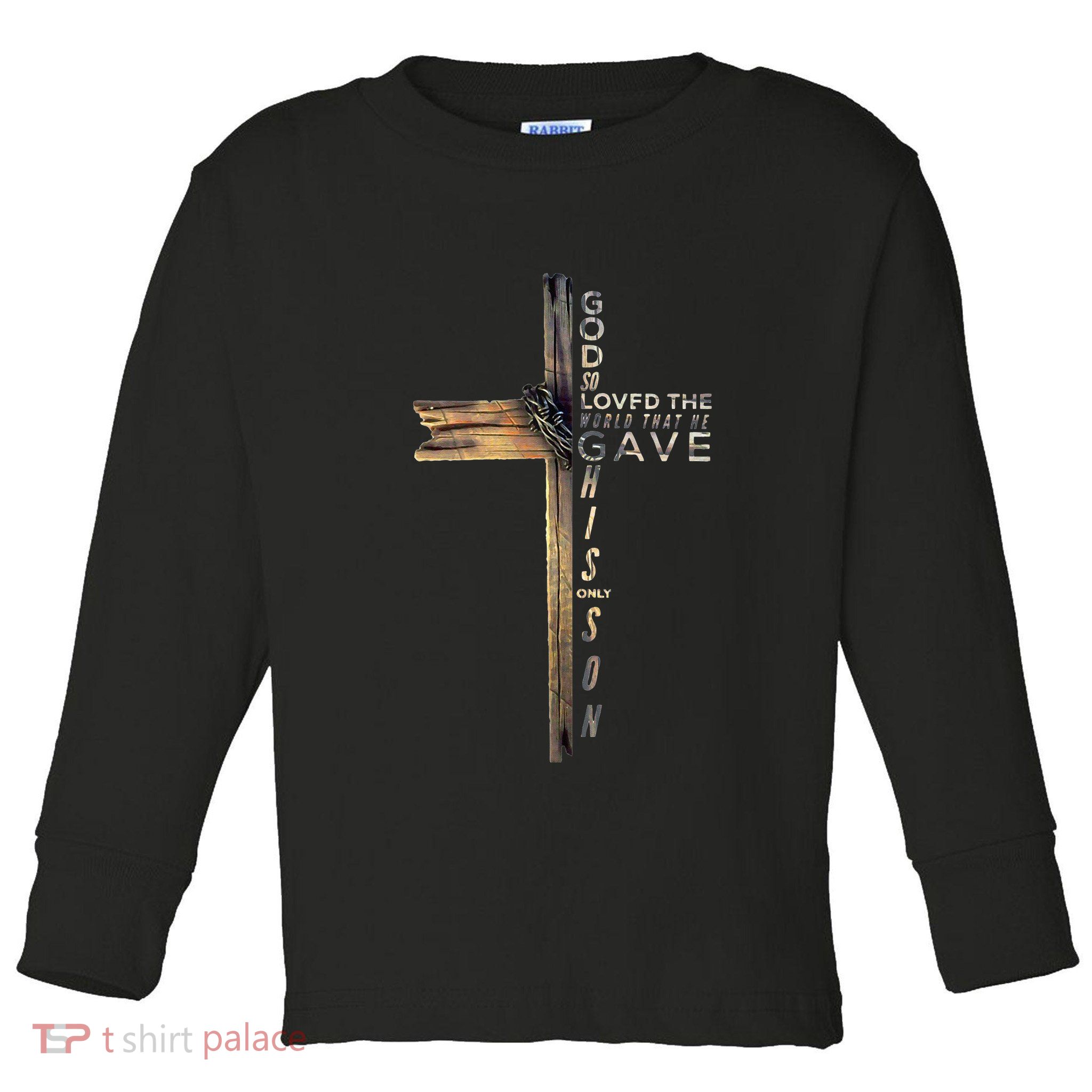 John 316 Christian Cross Bible Toddler Long Sleeve Shirt