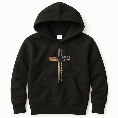 John 316 Christian Cross Bible Kids Hoodie