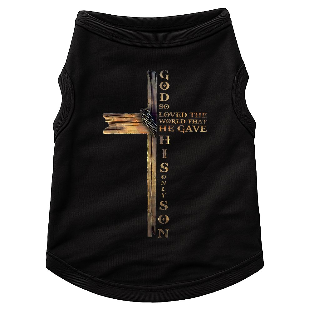 John 316 Christian Cross Bible Doggie Tank