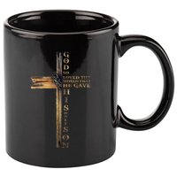 John 316 Christian Cross Bible 11oz C Handle Ceramic Mug