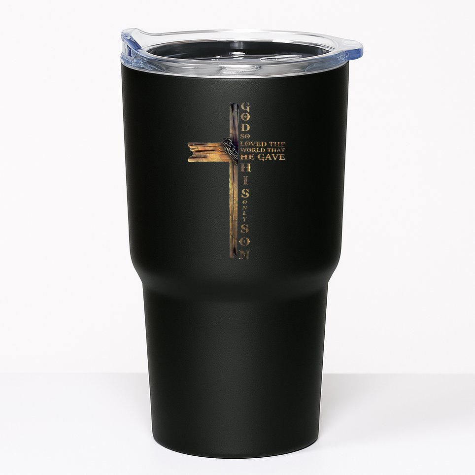John 316 Christian Cross Bible Tumbler