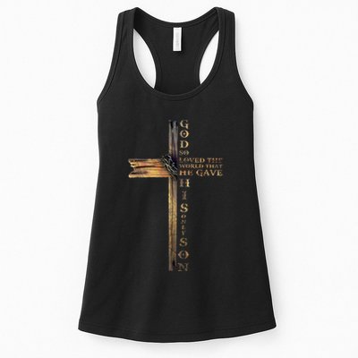 John 316 Christian Cross Bible Womens Tank Top