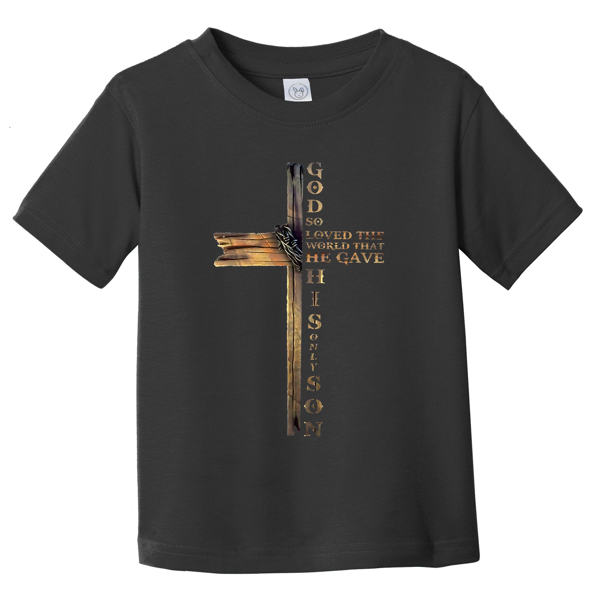 John 316 Christian Cross Bible Toddler T-Shirt