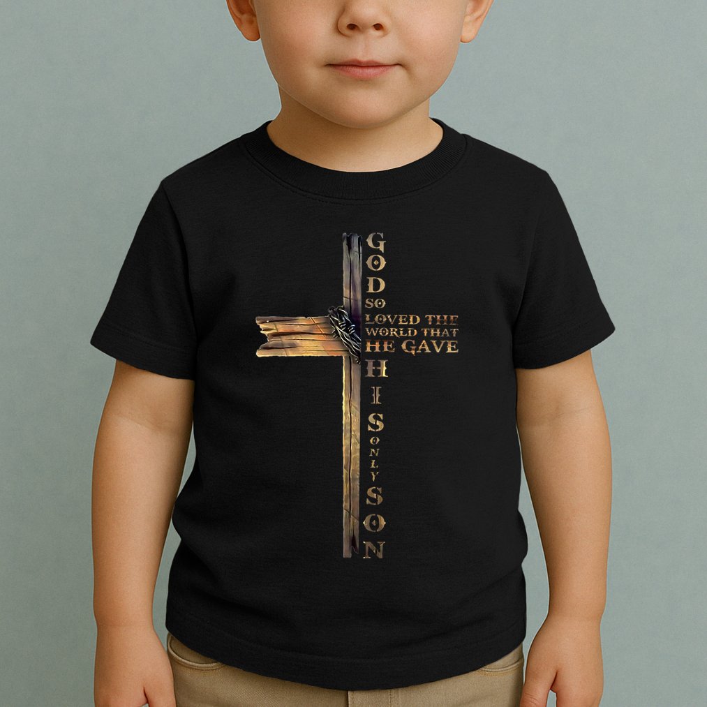 John 316 Christian Cross Bible Toddler T-Shirt