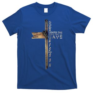 John 3:16 Christian Cross Bible Gift T-Shirt