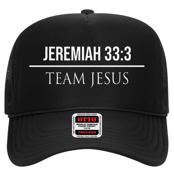 Jeremiah 333 Christian Bible Verses Jesus Christ Tees Gifts High Crown Mesh Back Trucker Hat