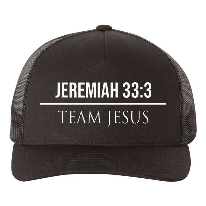 Jeremiah 333 Christian Bible Verses Jesus Christ Tees Gifts Yupoong Adult 5-Panel Trucker Hat