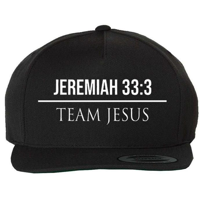 Jeremiah 333 Christian Bible Verses Jesus Christ Tees Gifts Wool Snapback Cap