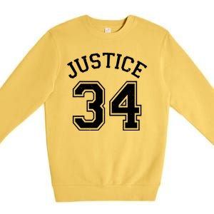 Justice 34 Counts Conviction Trump Premium Crewneck Sweatshirt