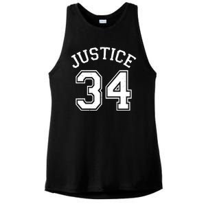 Justice 34 Counts Conviction Trump Ladies PosiCharge Tri-Blend Wicking Tank