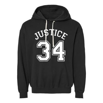 Justice 34 Counts Conviction Trump Garment-Dyed Fleece Hoodie