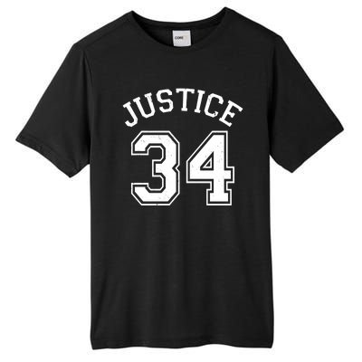 Justice 34 Counts Conviction Trump Tall Fusion ChromaSoft Performance T-Shirt