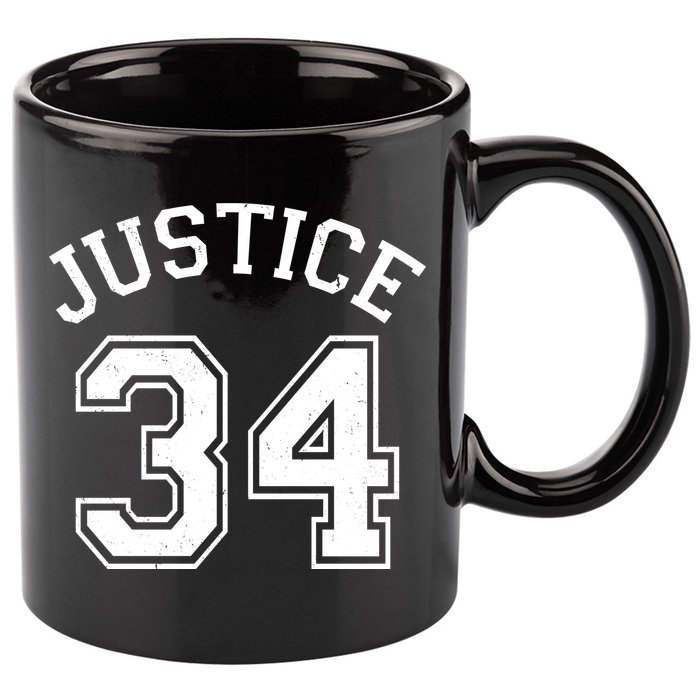 Justice 34 Counts Conviction Trump 11oz C Handle Ceramic Mug