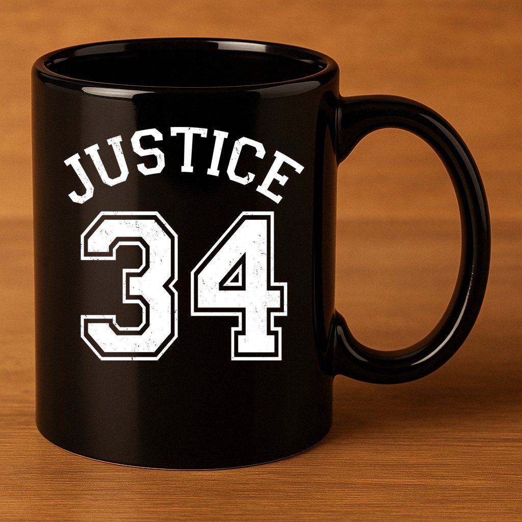Justice 34 Counts Conviction Trump 11oz C Handle Ceramic Mug