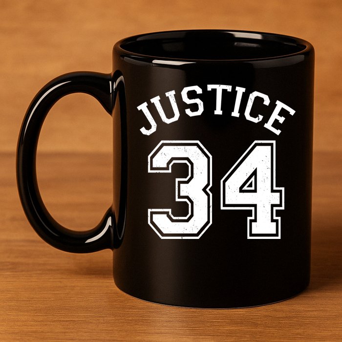 Justice 34 Counts Conviction Trump 11oz C Handle Ceramic Mug