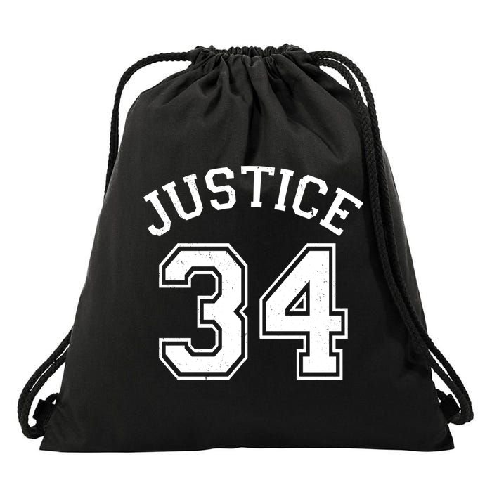 Justice 34 Counts Conviction Trump Drawstring Bag