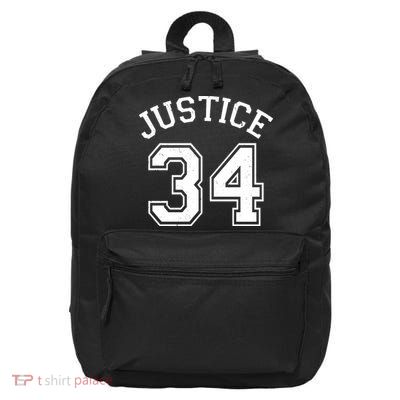 Justice 34 Counts Conviction Trump 16 in Basic Backpack