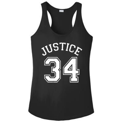 Justice 34 Counts Conviction Trump Ladies PosiCharge Competitor Racerback Tank