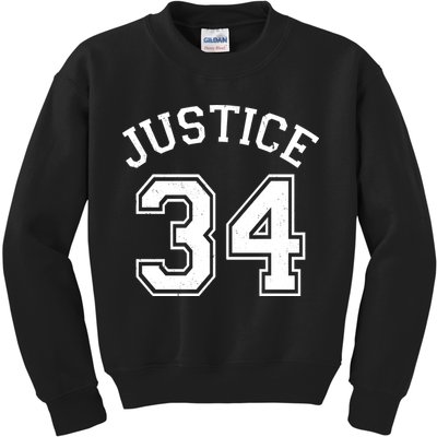 Justice 34 Counts Conviction Trump Kids Sweatshirt