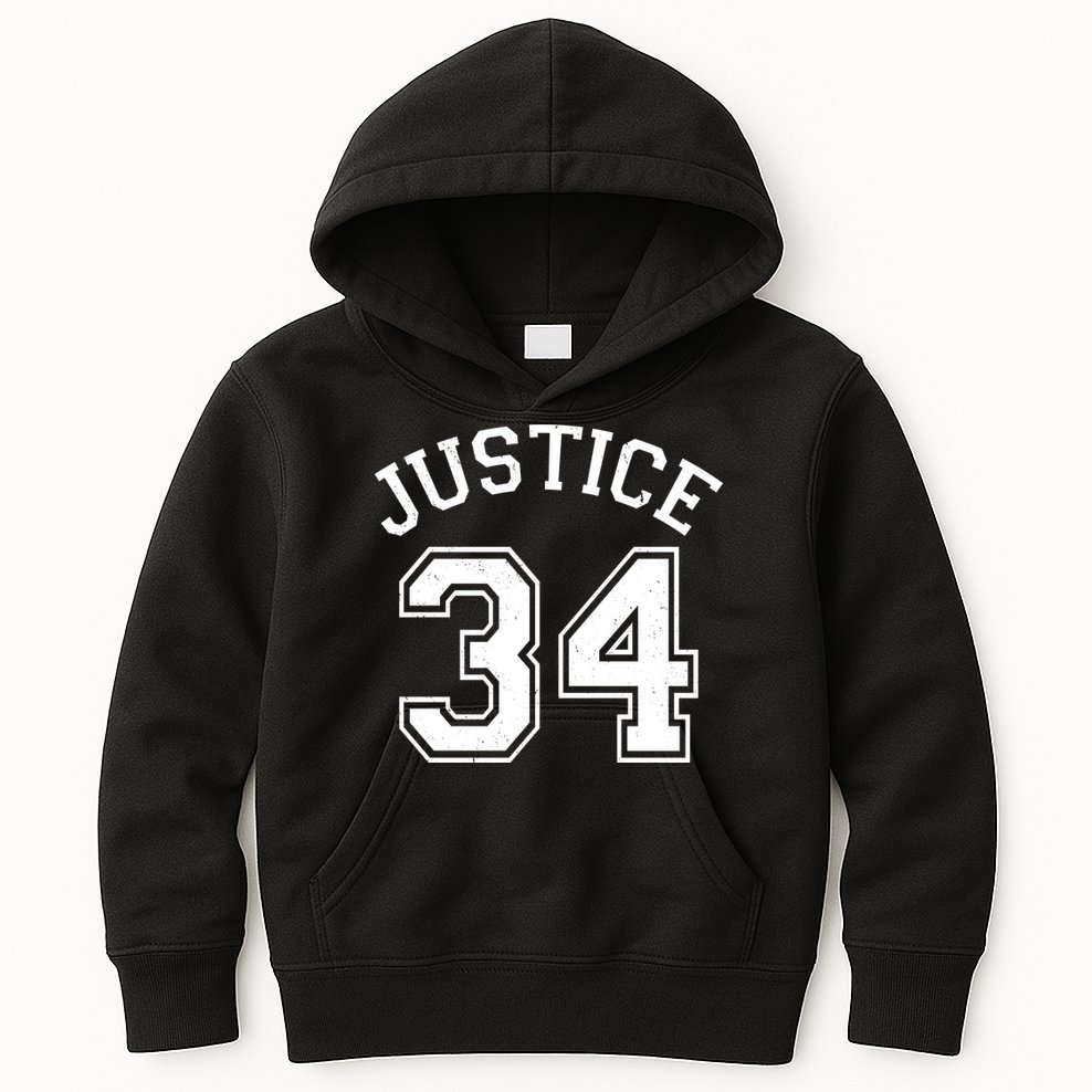 Justice 34 Counts Conviction Trump Kids Hoodie