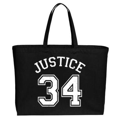 Justice 34 Counts Conviction Trump Cotton Canvas Jumbo Tote