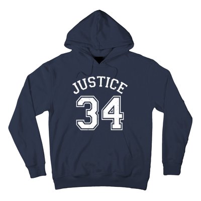 Justice 34 Counts Conviction Trump Hoodie