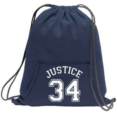 Justice 34 Counts Conviction Trump Sweatshirt Cinch Pack Bag