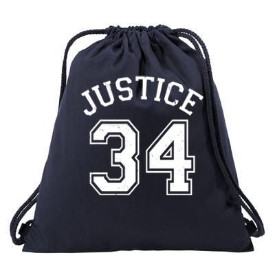 Justice 34 Counts Conviction Trump Drawstring Bag