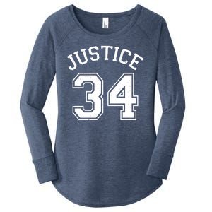 Justice 34 Counts Conviction Trump Women's Perfect Tri Tunic Long Sleeve Shirt