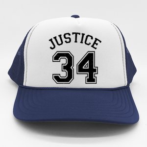 Justice 34 Counts Conviction Trump Trucker Hat