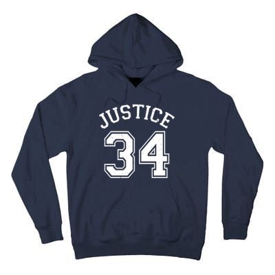 Justice 34 Counts Conviction Trump Tall Hoodie