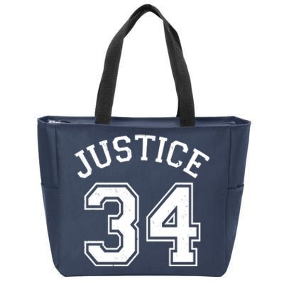 Justice 34 Counts Conviction Trump Zip Tote Bag