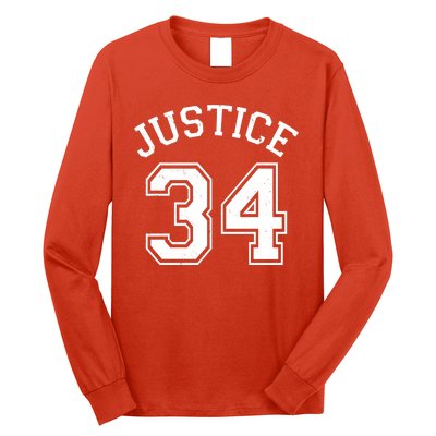 Justice 34 Counts Conviction Trump Long Sleeve Shirt