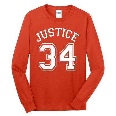 Justice 34 Counts Conviction Trump Tall Long Sleeve T-Shirt