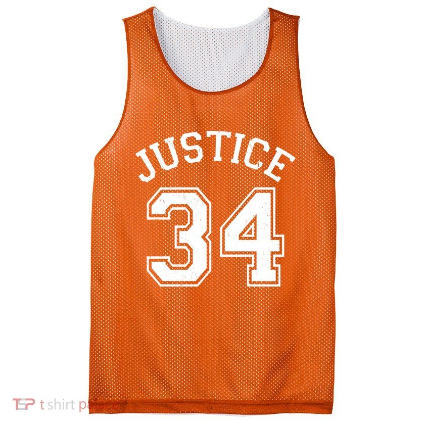 Justice 34 Counts Conviction Trump Mesh Reversible Basketball Jersey Tank