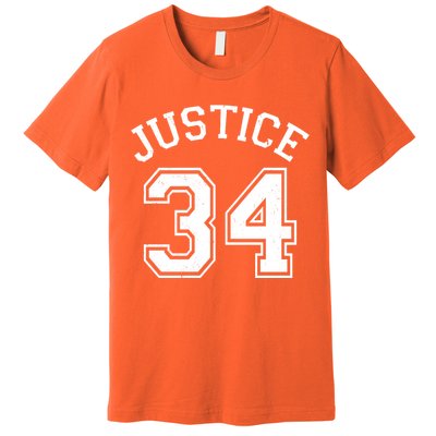 Justice 34 Counts Conviction Trump Premium T-Shirt