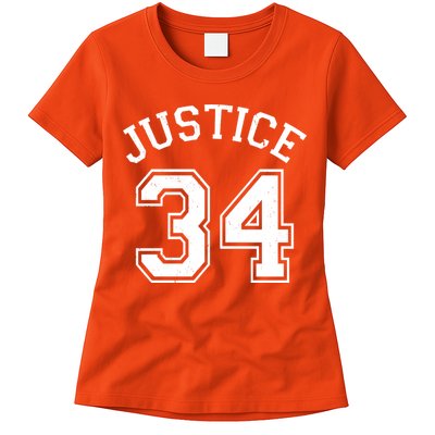 Justice 34 Counts Conviction Trump Womens T-Shirt