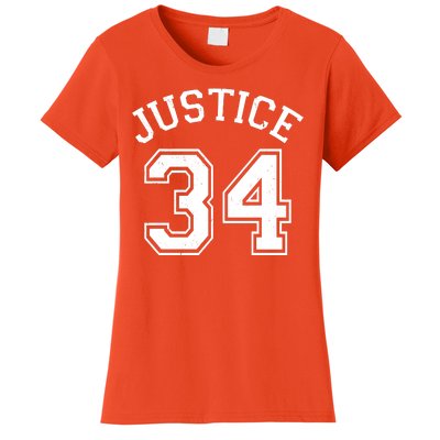 Justice 34 Counts Conviction Trump Women's T-Shirt