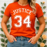 Justice 34 Counts Conviction Trump Womens T-Shirt