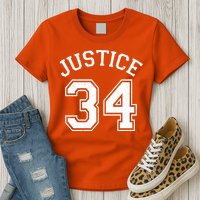 Justice 34 Counts Conviction Trump Womens T-Shirt