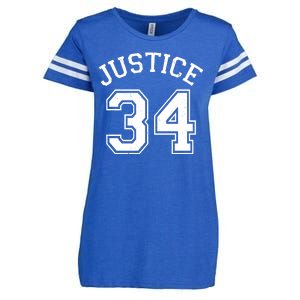 Justice 34 Counts Conviction Trump Enza Ladies Jersey Football T-Shirt